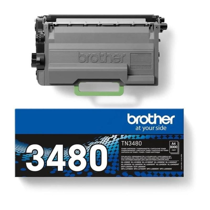 BROTHER TN3480 - Toner Cartridge - High Yield - Original - Black