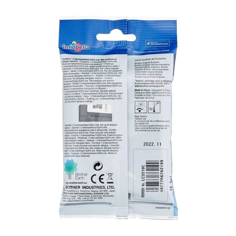 BROTHER Cartouche LC-3219XLC - Cyan - XL