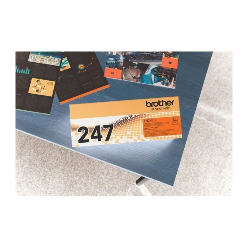 High capacity cyan toner - BROTHER - TN247C - 2300 pages