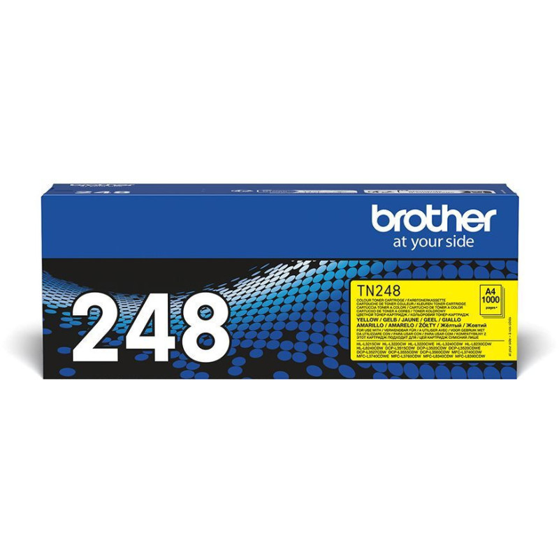 Yellow ink toner TN248Y for BROTHER printers - 1000 pages