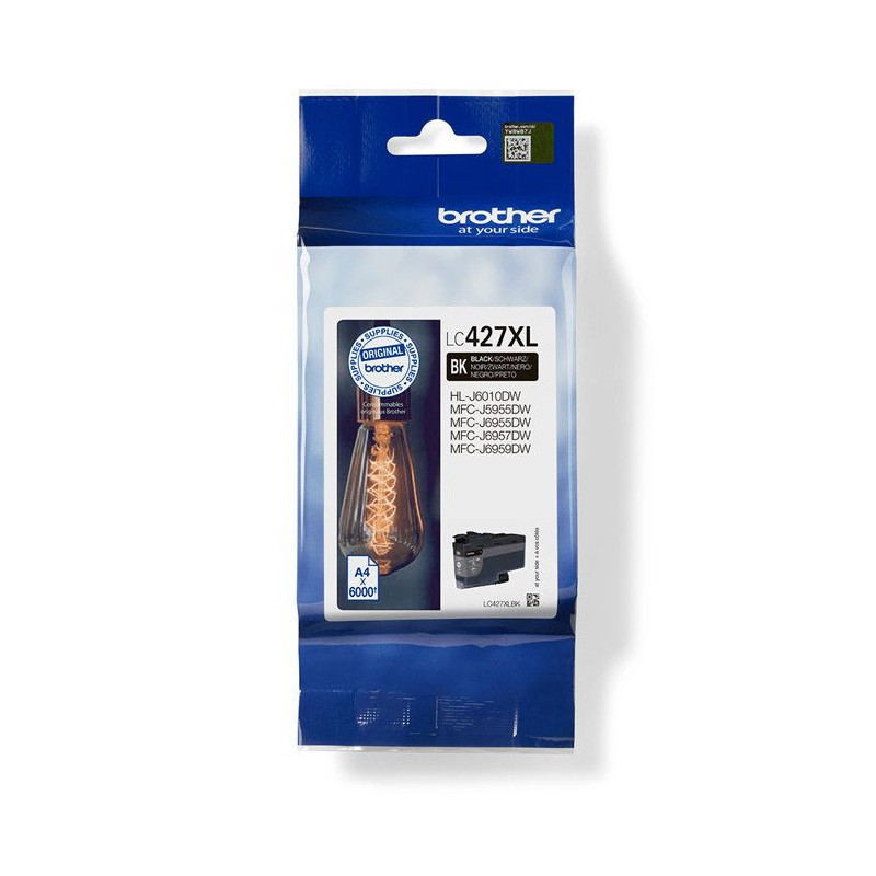 Ink cartridge LC427XLBK - BROTHER - Black - 6000 pages - For Brother M