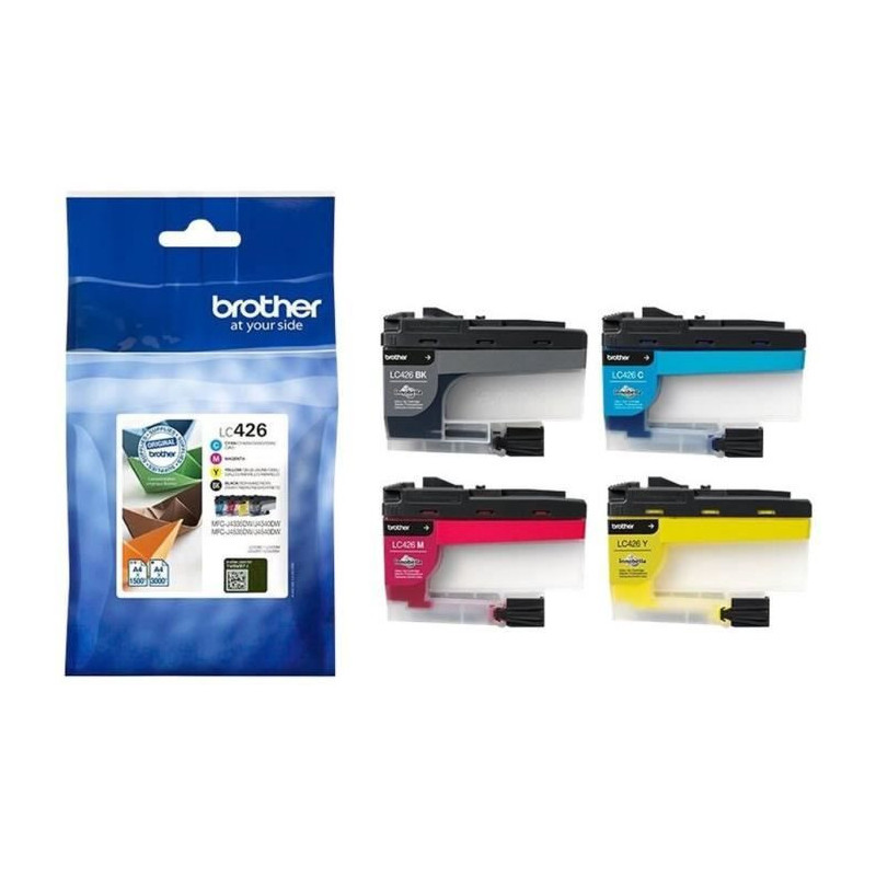 Pack of 4 LC426VAL ink cartridges - BROTHER - Black, Cyan, Magenta, Ye
