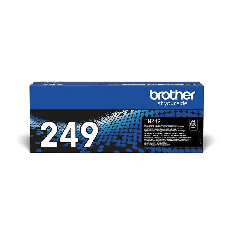 Very high capacity black toner Brother TN249BK - 4500 pages