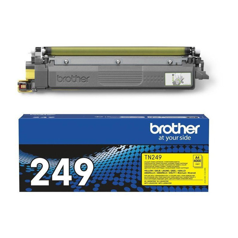 Very high capacity yellow toner - BROTHER - TN249Y - 4000 pages