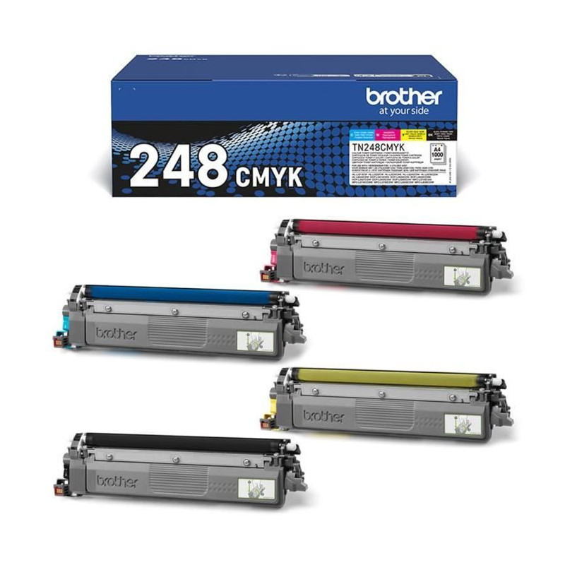 Standard Toner Pack - BROTHER - TN248VAL - Cyan Magenta Yellow Black -