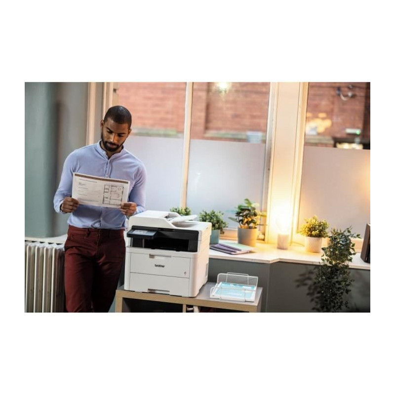 in 1 color LED multifunction printer - BROTHER - MFC-L3740CDWE - Ether