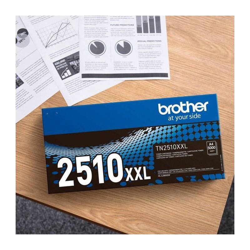 Brother TN2510XL High Yield Black Toner - 3000 pages