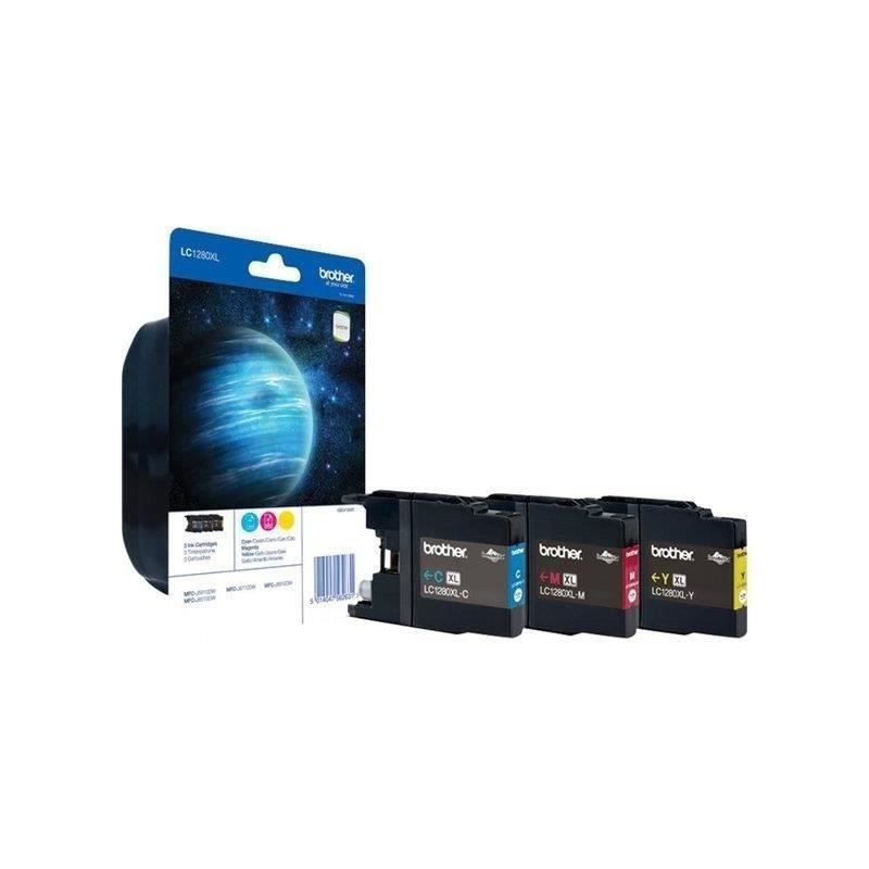 BROTHER LC-1280 Ink Cartridge - Cyan, Magenta and Yellow - Extra High