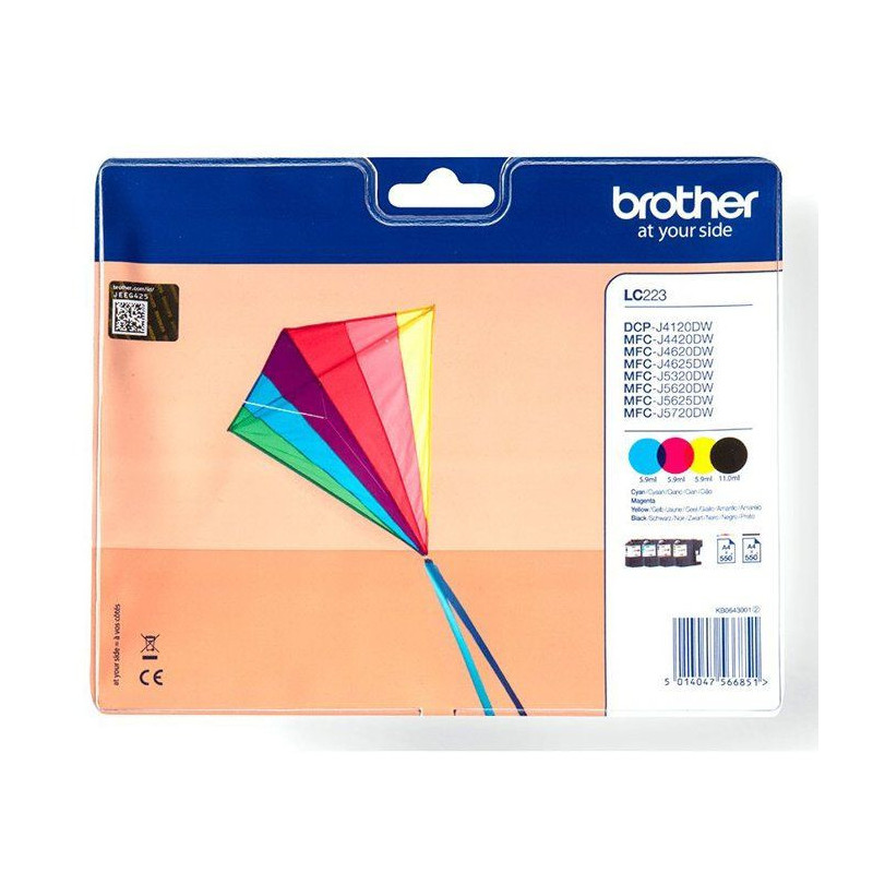 Cartouches BROTHER LC-223 Multipack