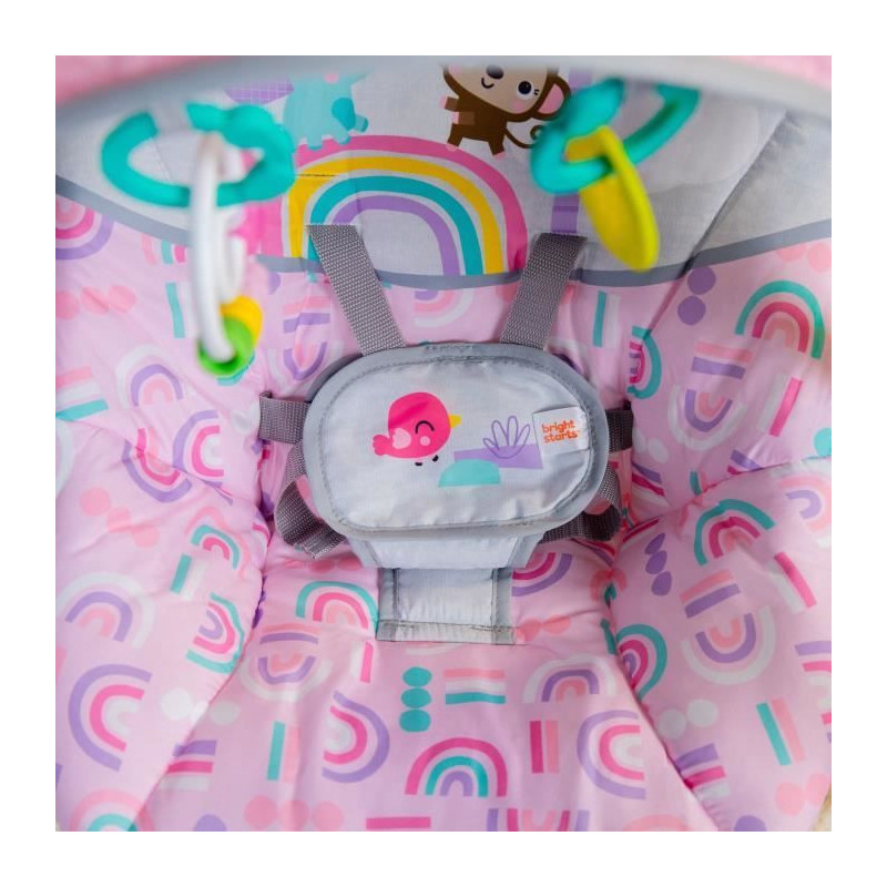 Portable and compact swing - BRIGHT STARTS - Pink Paradise - Automatic