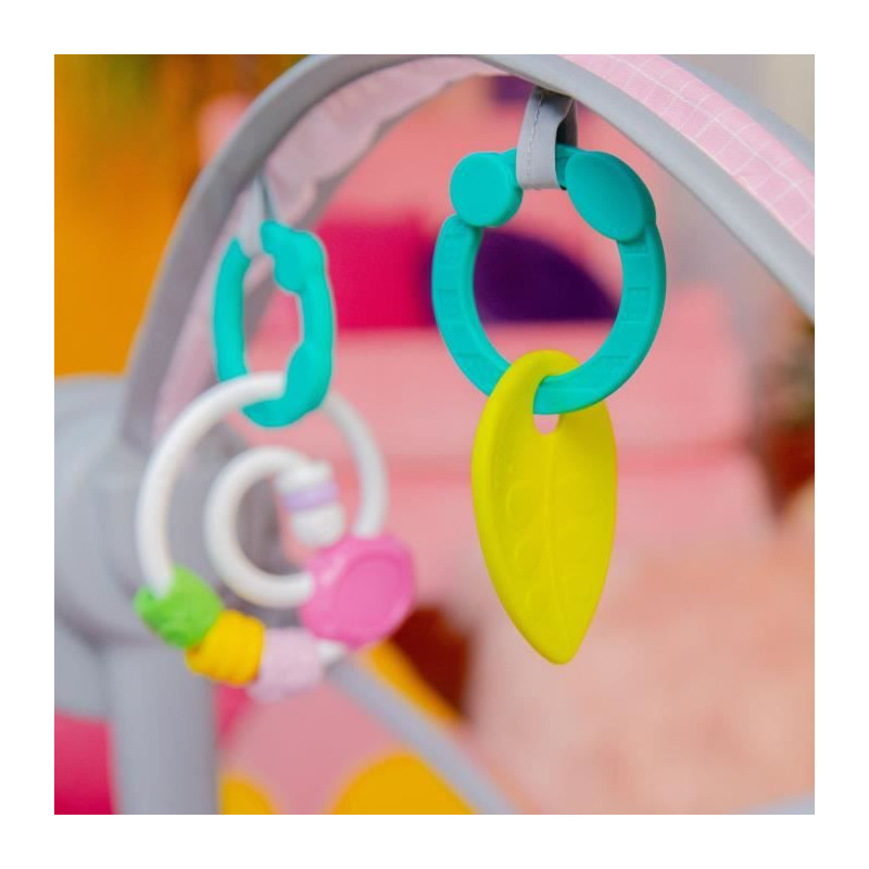 Portable and compact swing - BRIGHT STARTS - Pink Paradise - Automatic