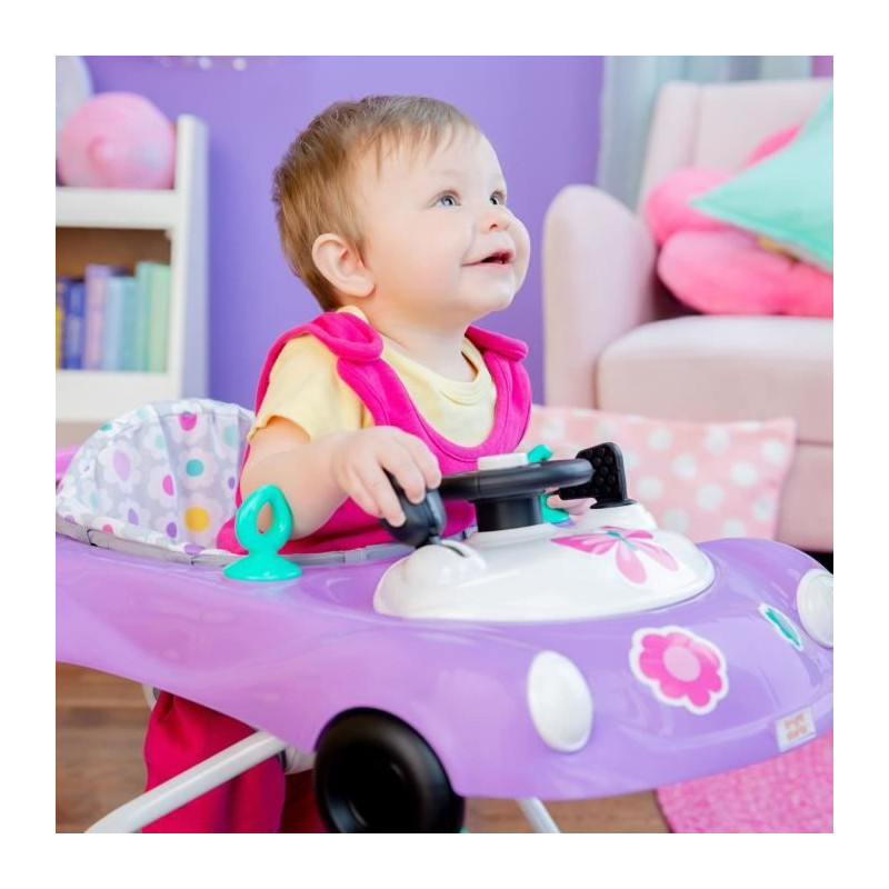 BRIGHT STARTS 3-in-1 walker, small racing car, 3 evolving play modes,