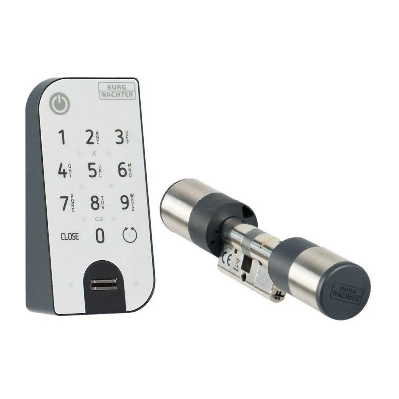 BURG-WÄCHTER secuENTRY easy 7602 electronic cylinder with secuENTRY F