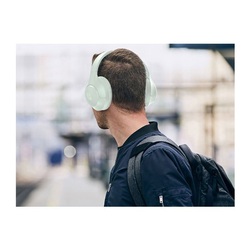 Wireless On-Ear Headphones - Buxton - BHP 8700 GREEN