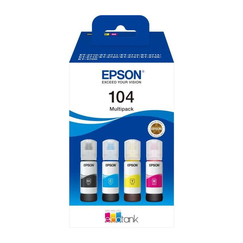 Multipack 4 colors EcoTank 104