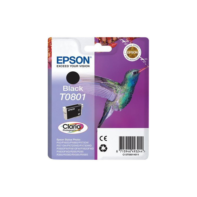 Epson T0801 Colibri Ink Cartridge Black