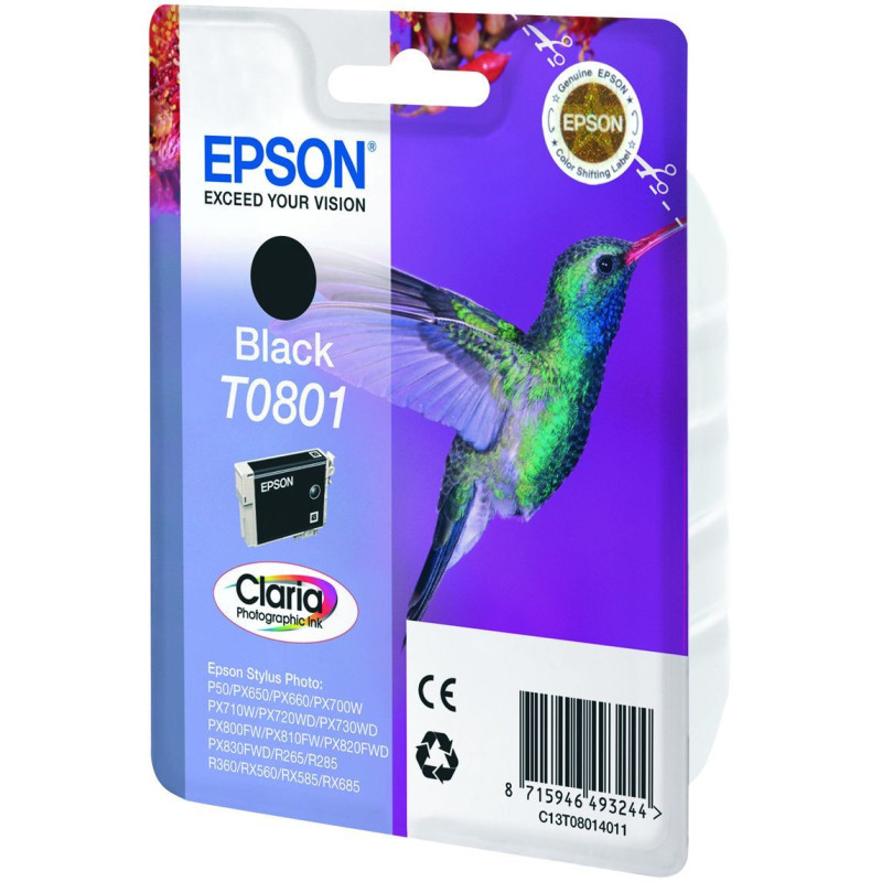 Epson T0801 Colibri Ink Cartridge Black