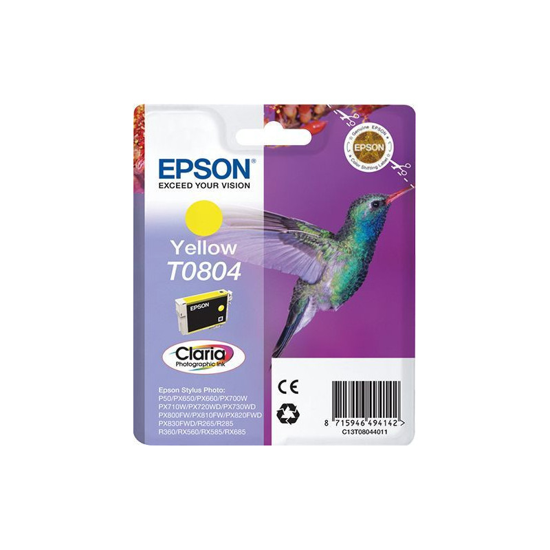 Epson T0804 Colibri Yellow Ink Cartridge