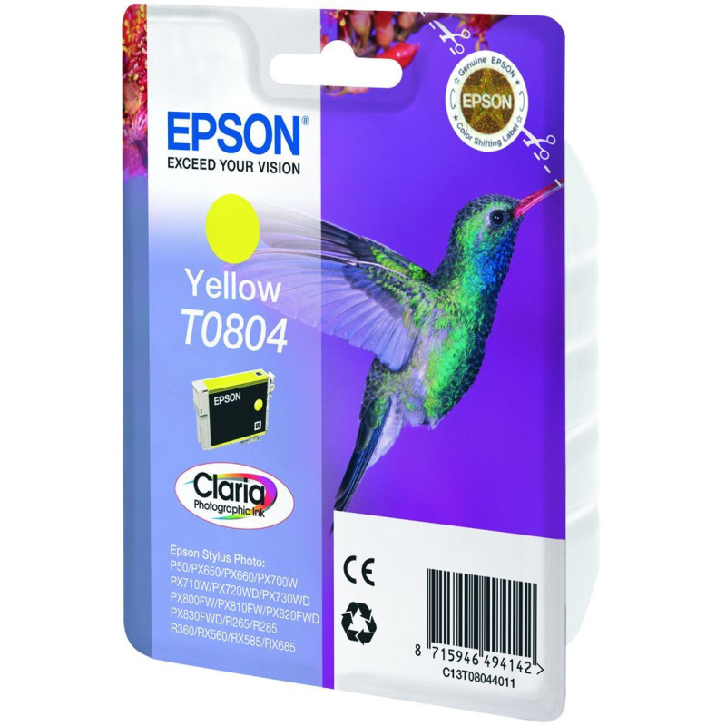 Epson T0804 Colibri Yellow Ink Cartridge