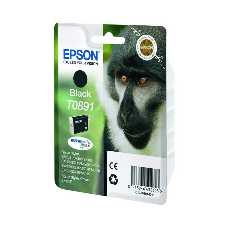 Epson T0891 Monkey Black Ink Cartridge