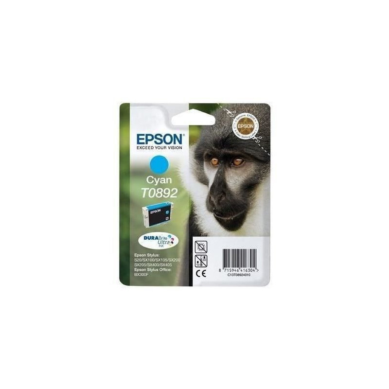 Epson T0892 Monkey Cyan Ink Cartridge