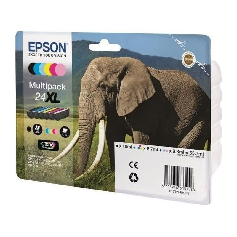 Epson Elephant Cartridge - T24 6 colors