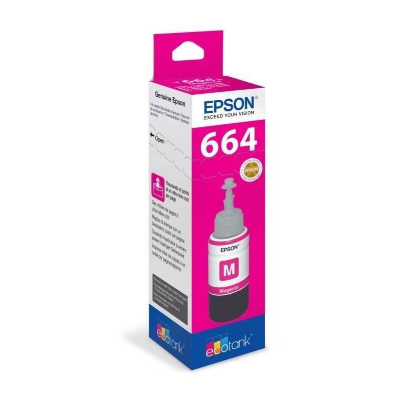 Epson Ecotank T6643 Ink Bottle - 70ml Magenta