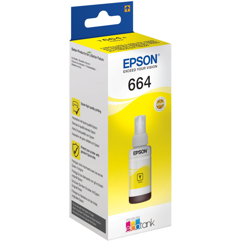 Epson Ecotank T6644 Ink Bottle - 70ml Yellow