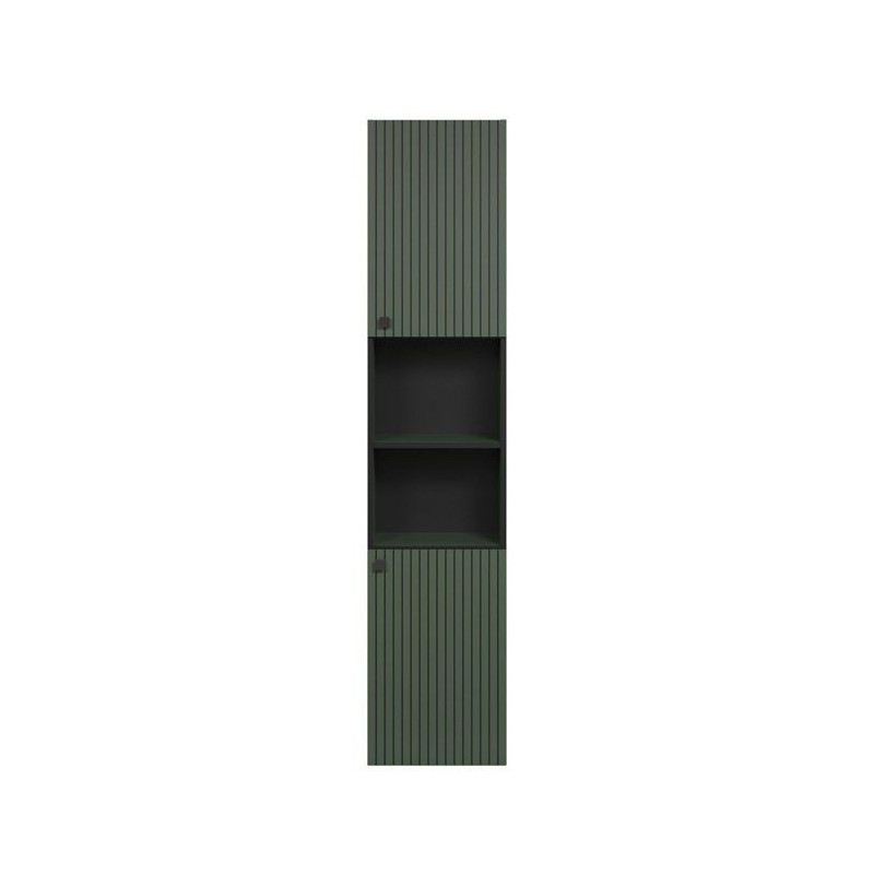 Bathroom column - Sage green and black decor - L40 x H186 x D31cm - PU