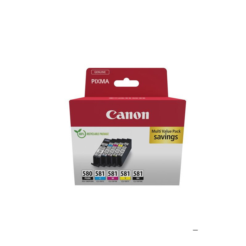 Ink Cartridge - Generic - PGI-580/CLI-581 - 6 Pack - Multi-color - Can