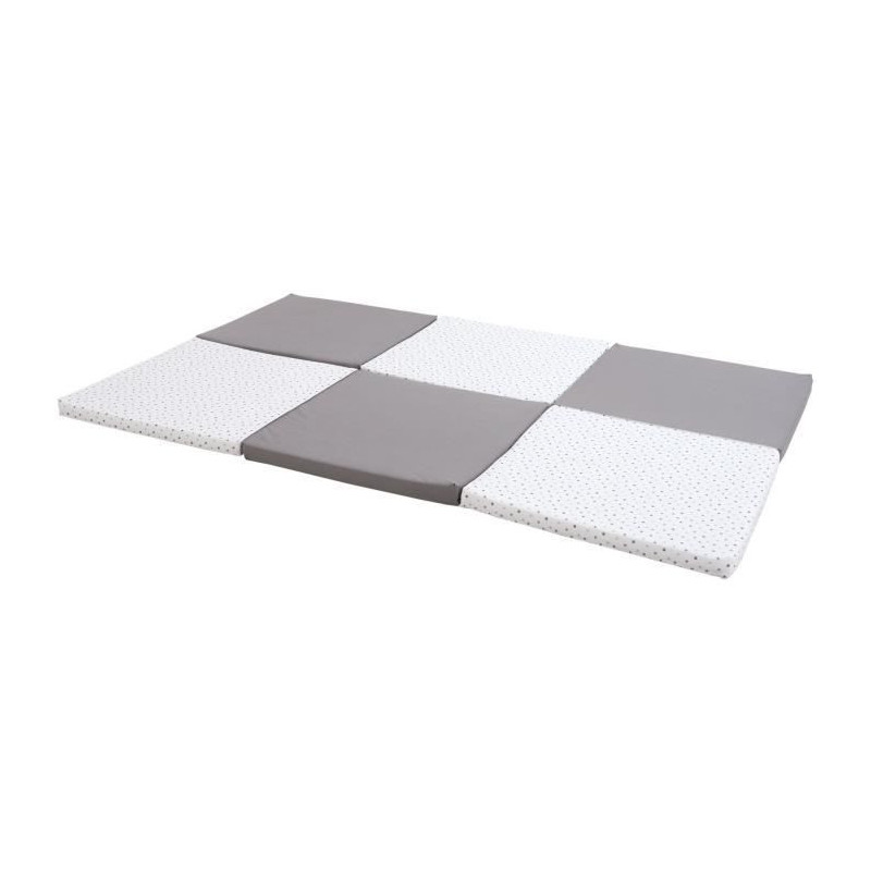 XL play mat - CANDIDE - 5-in-1 evolutionary - Grey / Stars