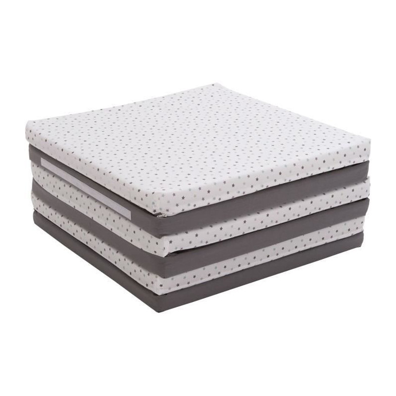 XL play mat - CANDIDE - 5-in-1 evolutionary - Grey / Stars
