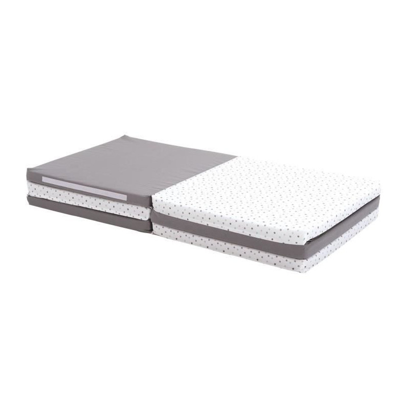 XL play mat - CANDIDE - 5-in-1 evolutionary - Grey / Stars