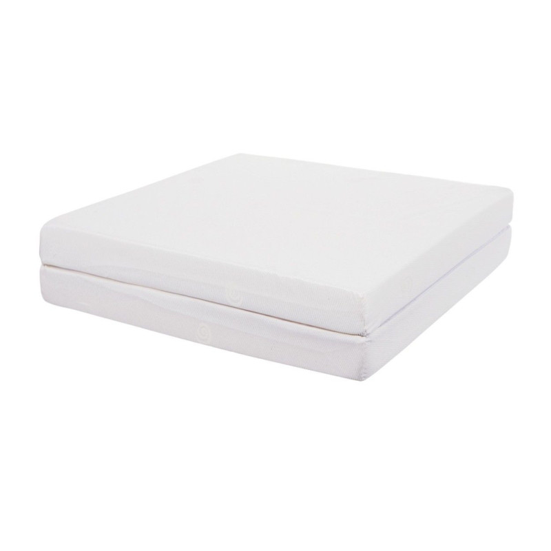 CANDIDE Ecru 2-Piece Folding Mattress - 60x120 cm