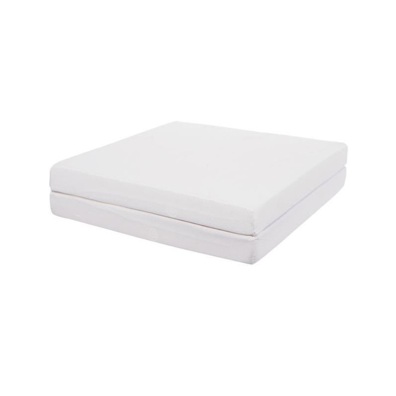 CANDIDE Ecru 2-Piece Folding Mattress - 60x120 cm