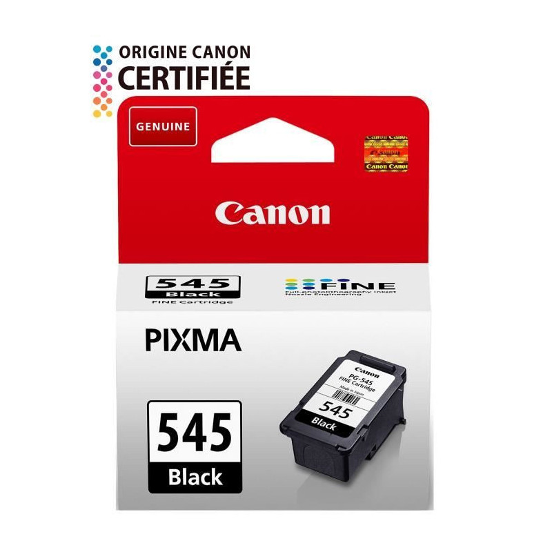 CANON PG-545 Ink Cartridge - Black - Standard Capacity - 8ml - 180 pag