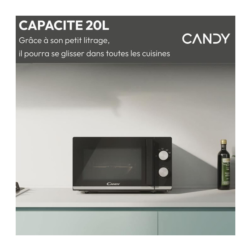 MICROWER LAY FREE CANDY CMW20TNMB - Black - 20L - 700W - 24.5 cm tray
