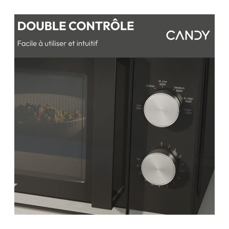 MICROWER LAY FREE CANDY CMW20TNMB - Black - 20L - 700W - 24.5 cm tray