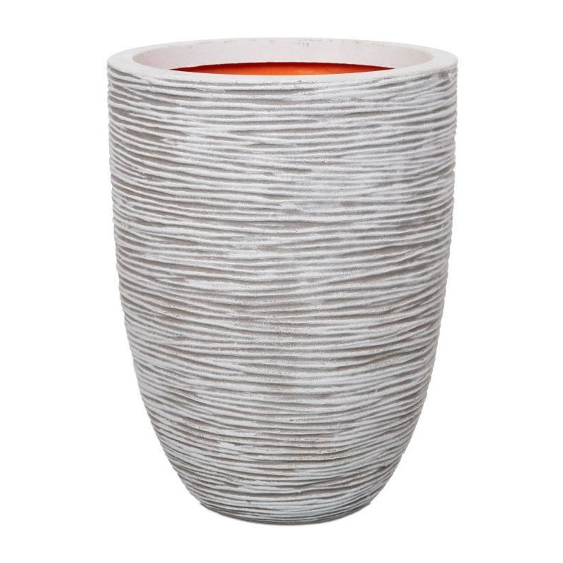 Capi Flowerpot Nature Rib 36 x 47 cm Ivory KOFI782 424227