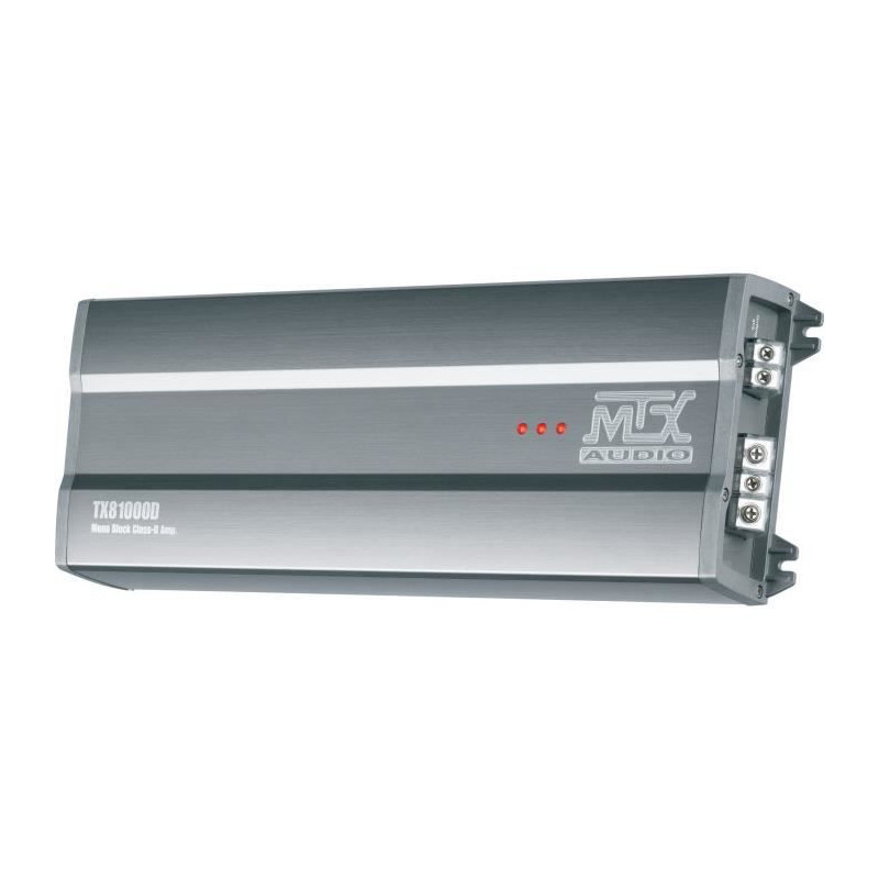 MTX TX81000D 12V Amplifier Mono Class-D 1x1000W RMS Aluminum Block