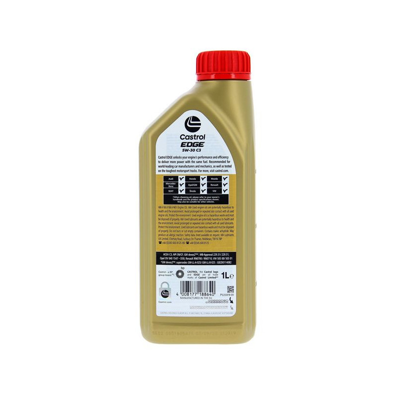 Engine oil - CASTROL - EDGE 5W-30 C3 - 1L