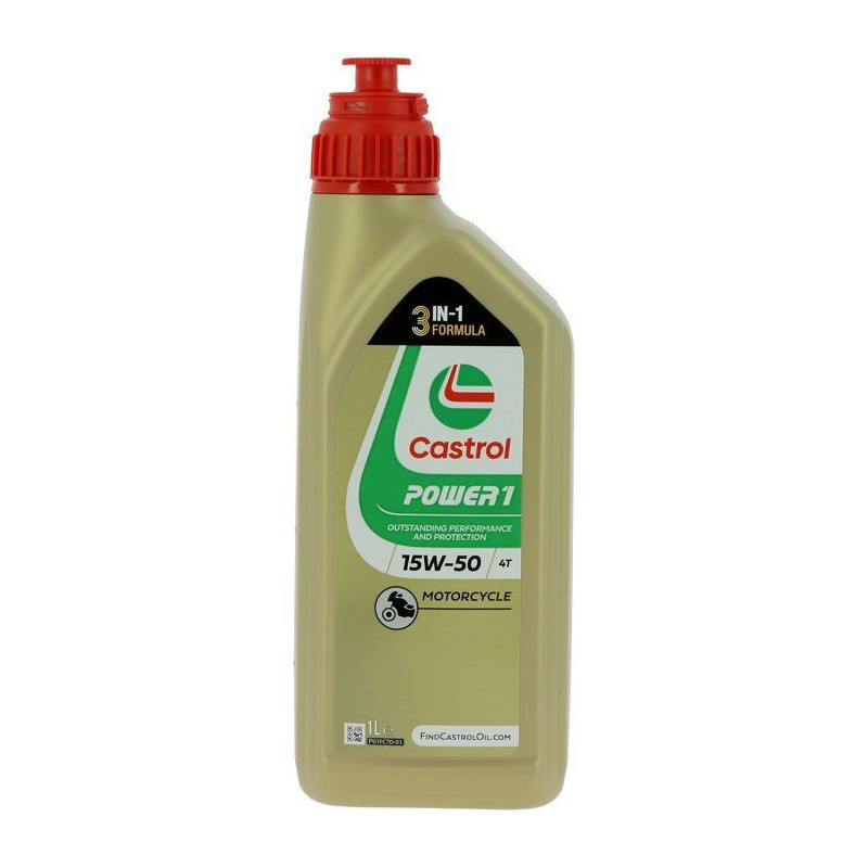 Engine oil - CASTROL - Power1 4T 15W-50 - 1L