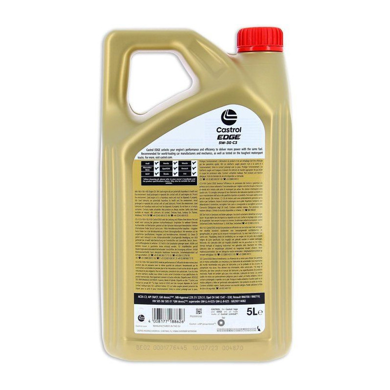 Engine oil - CASTROL - EDGE 5W-30 C3 - 5L