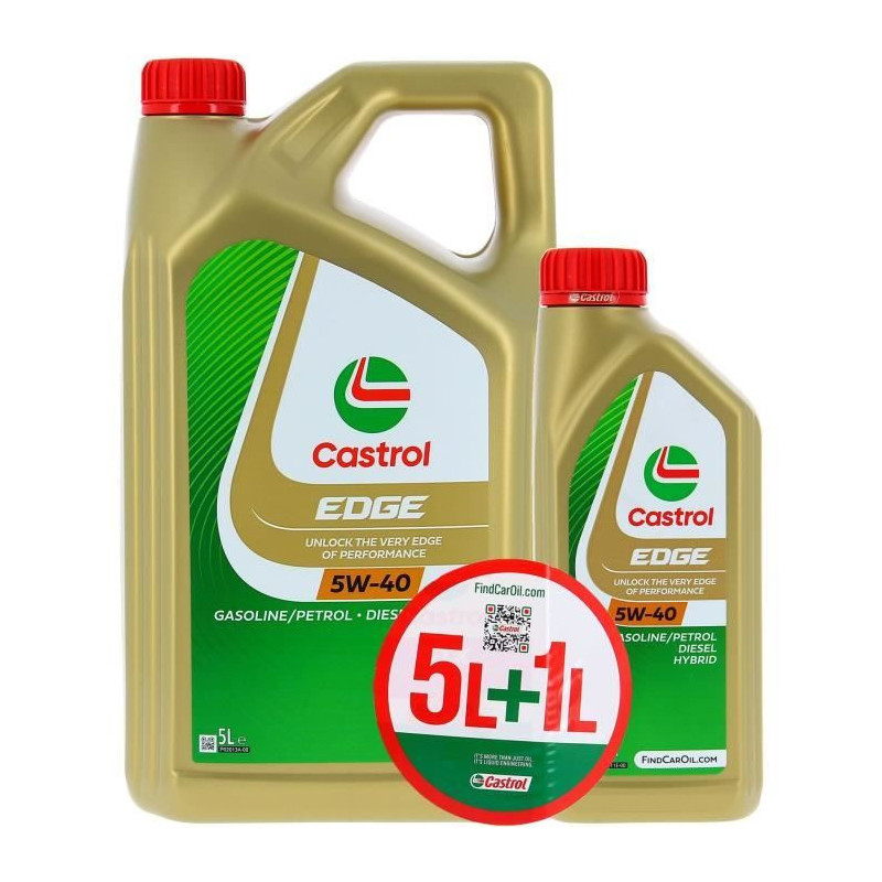 Engine Oil - CASTROL EDGE - 5W-40 - 5L+1L - 057326