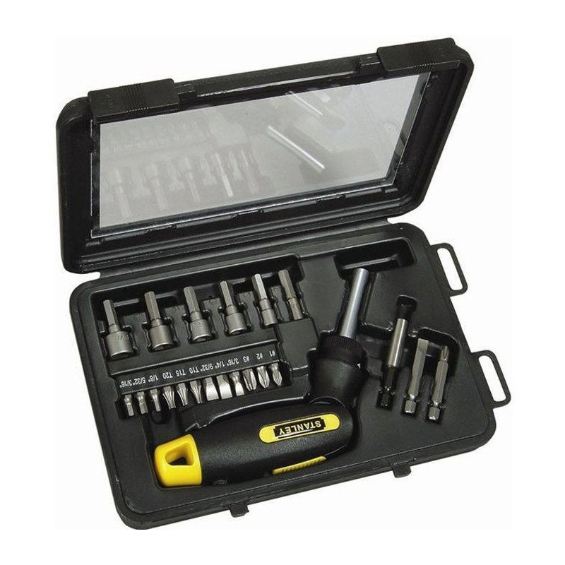 Articulated Pistol Ratchet Bit Screwdriver - 25 pcs