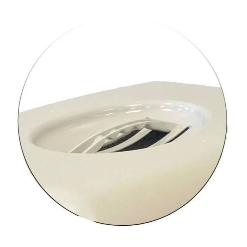 Pet design sacha toilet house - 56 x 40 x 39 cm - black and white - fo