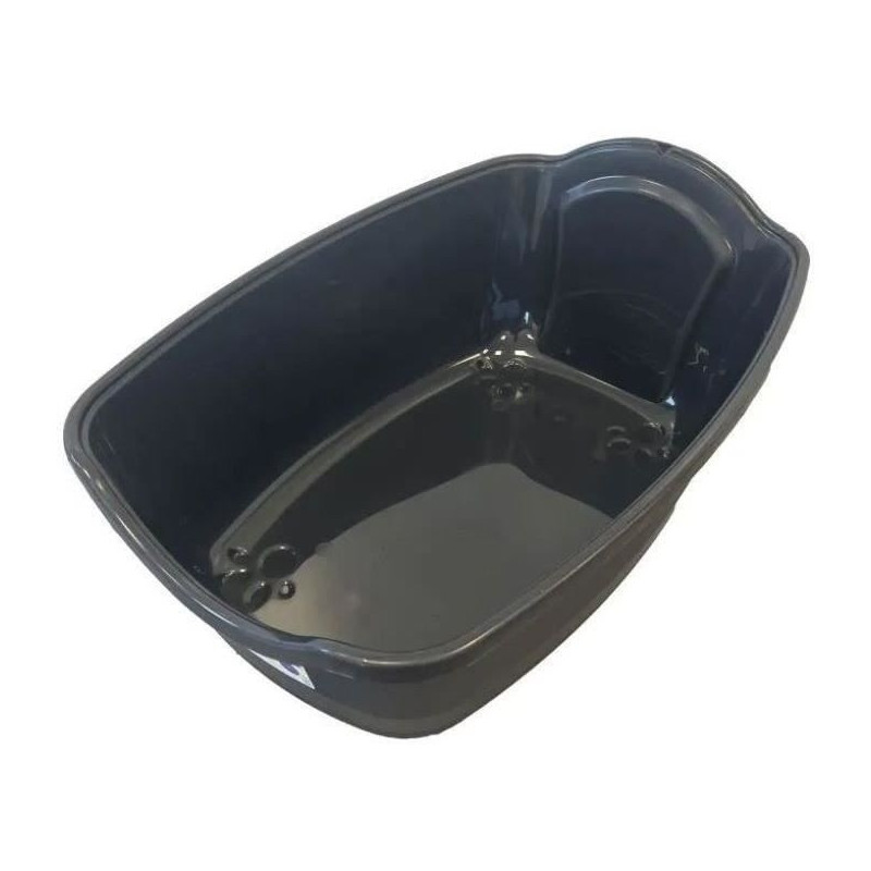 Pet design sacha toilet house - 56 x 40 x 39 cm - black and white - fo