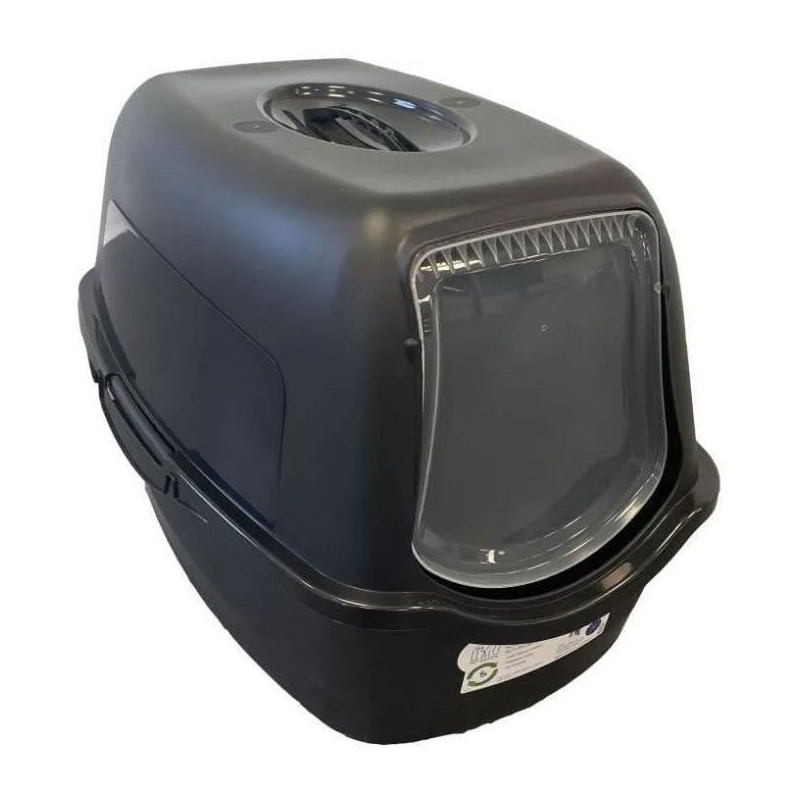 Pet design samba toilet house - 56 x 40 x 39 cm - black and white - fo