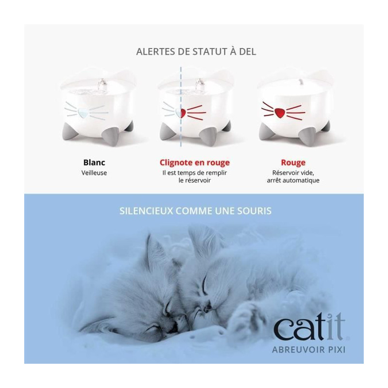 CAT IT Automatic Cat Water Fountain - 2.5 L - Blue