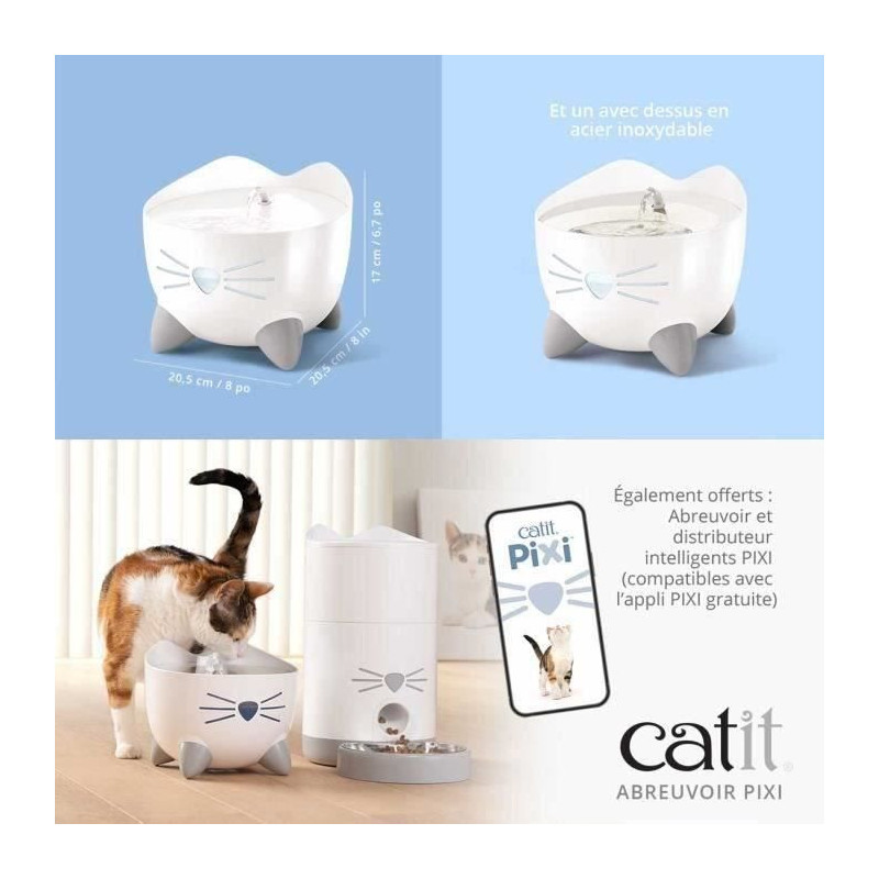 CAT IT Automatic Cat Water Fountain - 2.5 L - Green